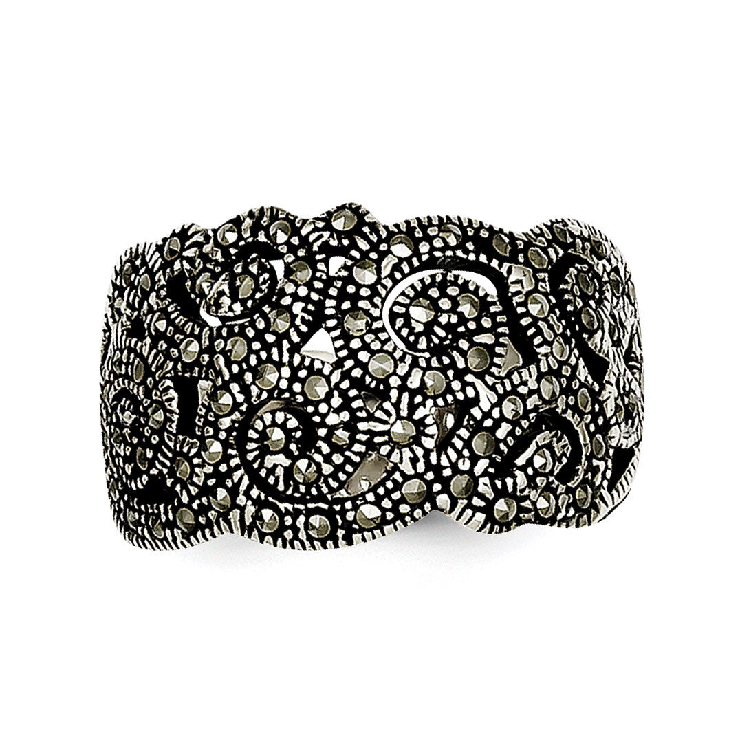 Marcasite Ring Sterling Silver QR1380-7