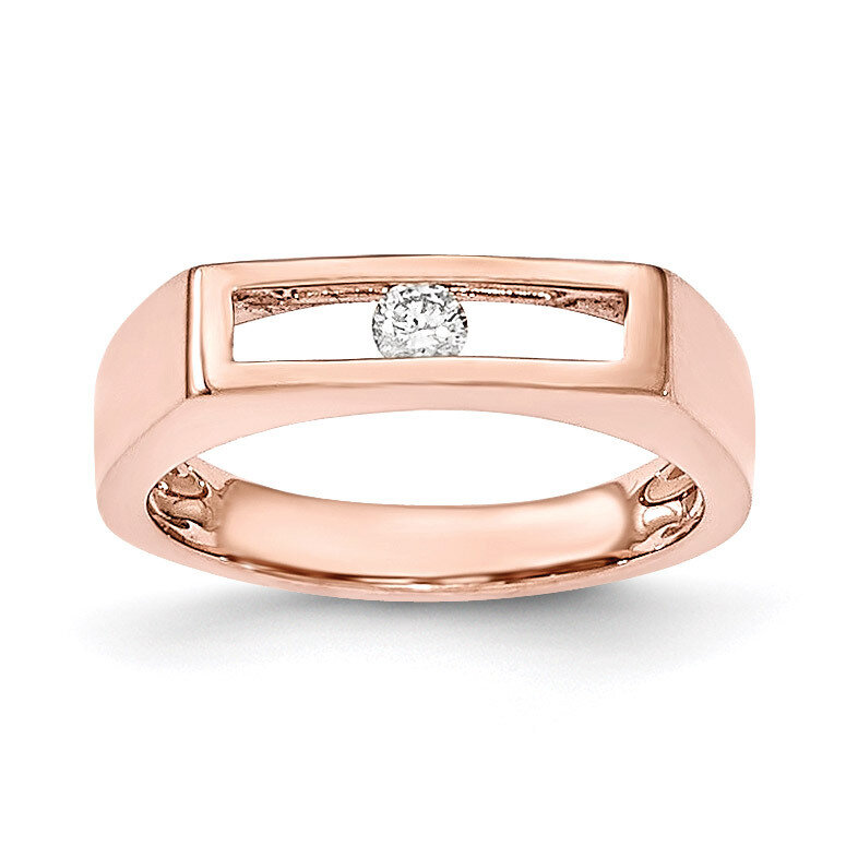 Polished Diamond Ring 14k Rose Gold Y12799AA, MPN: Y12799AA, 886774612942
