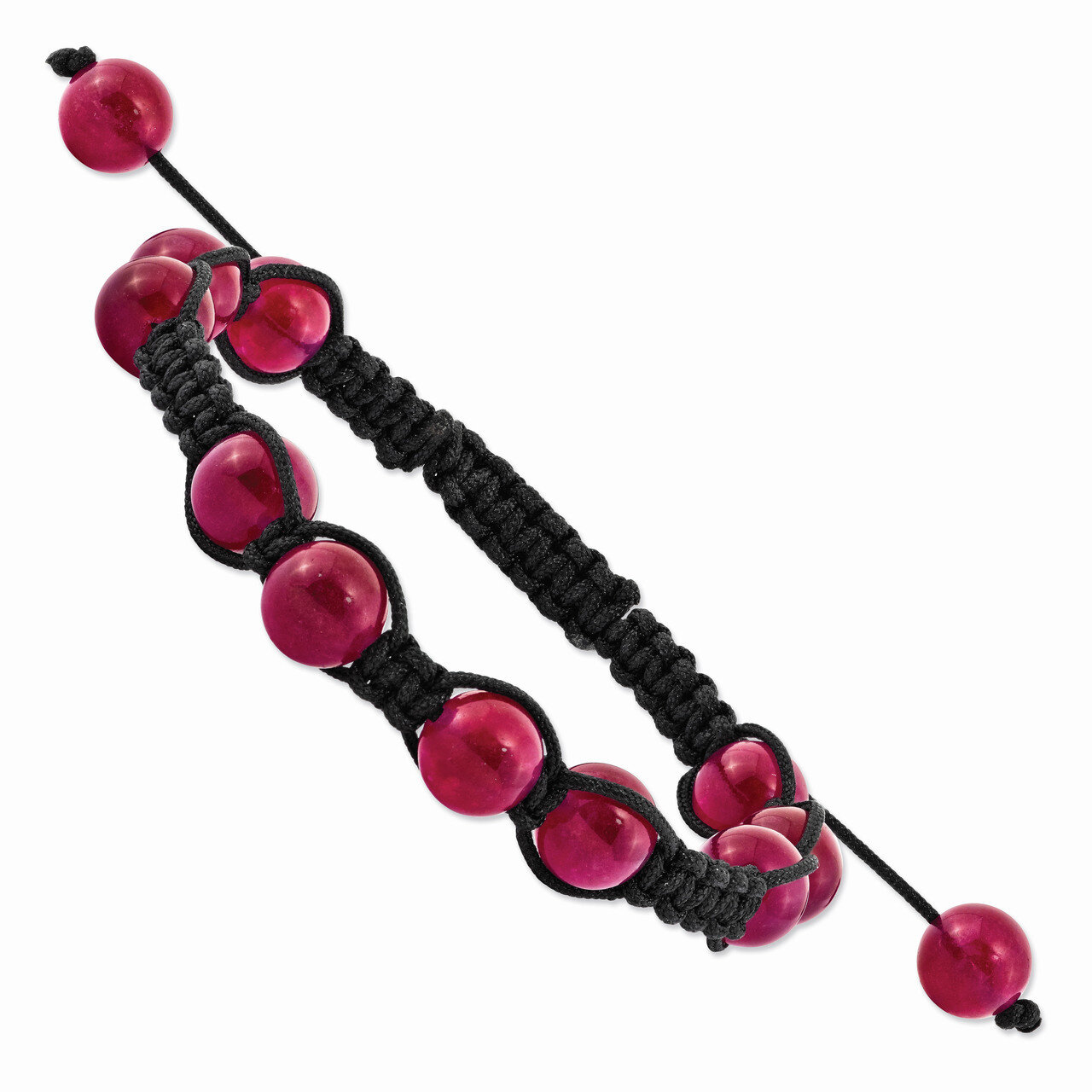 8Mm Red Aventurine Beads and Black Cord Bracelet BF2122, MPN: BF2122, 191101413353
