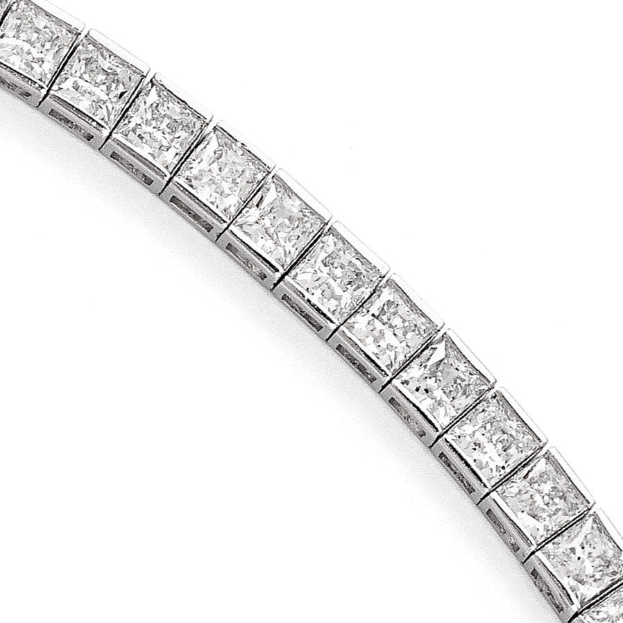 CZ 7 Inch Bracelet Sterling Silver Rhodium-plated QG3490-7, MPN: QG3490-7, 886774727455