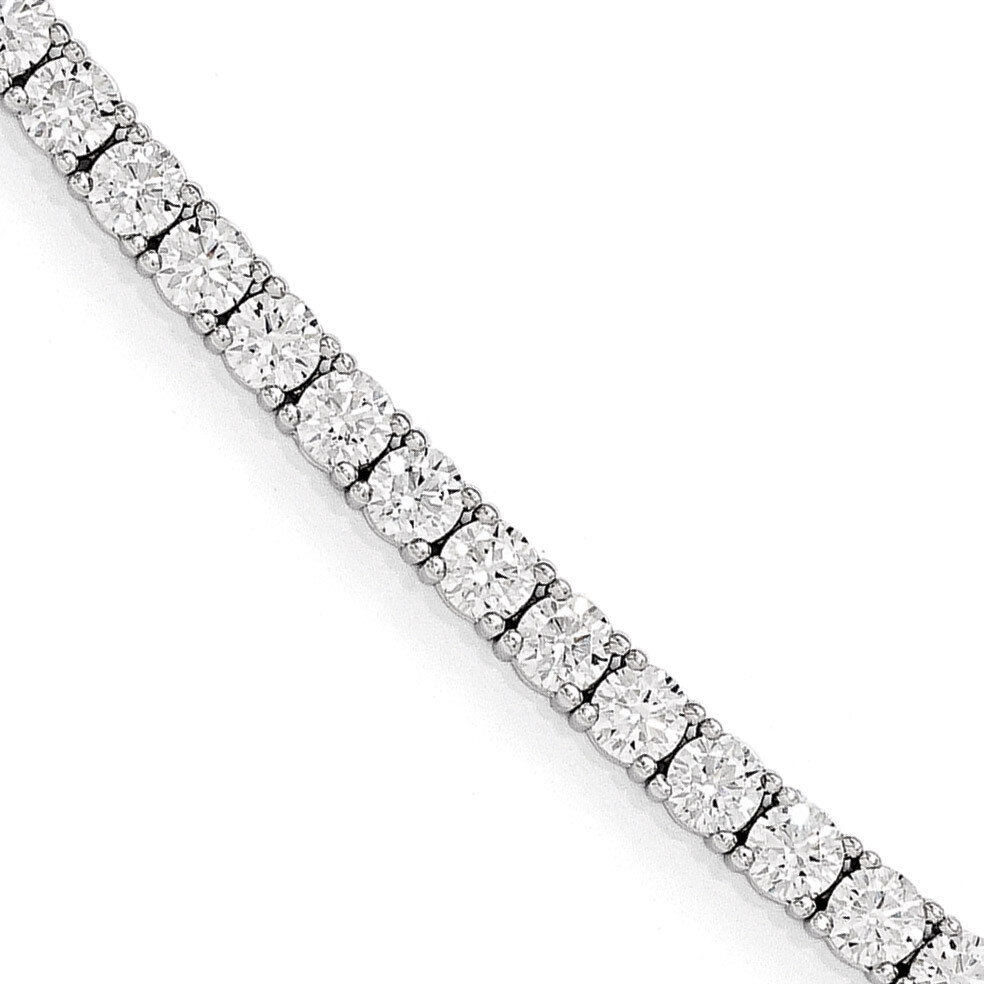 CZ 7 Inch Bracelet Sterling Silver Rhodium-plated QG3497-7