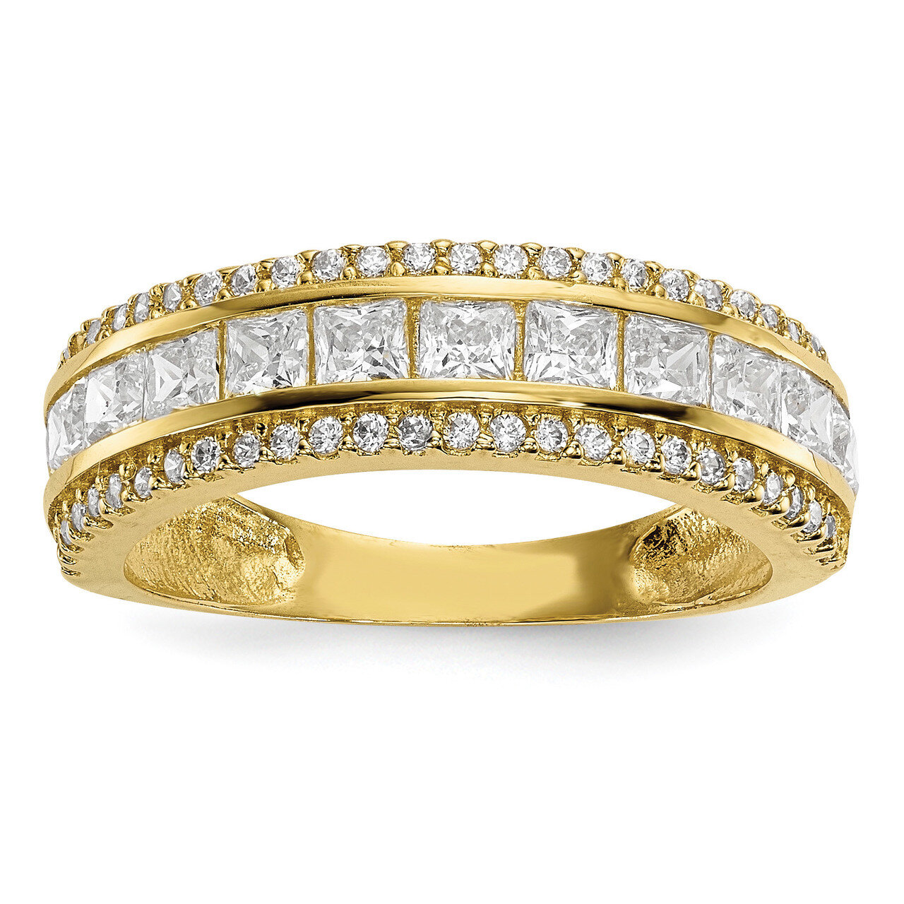 CZ Ring 10k Polished Gold 10YC378, MPN: 10YC378, 883957327921