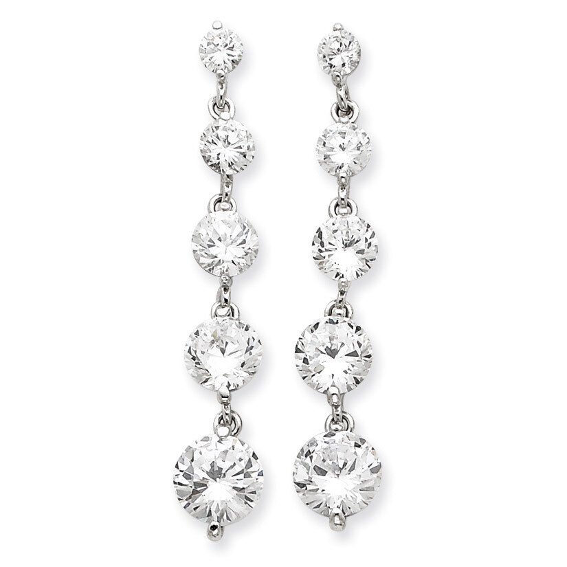 Journey Earrings Sterling Silver CZ QE4317, MPN: QE4317, 886774612041