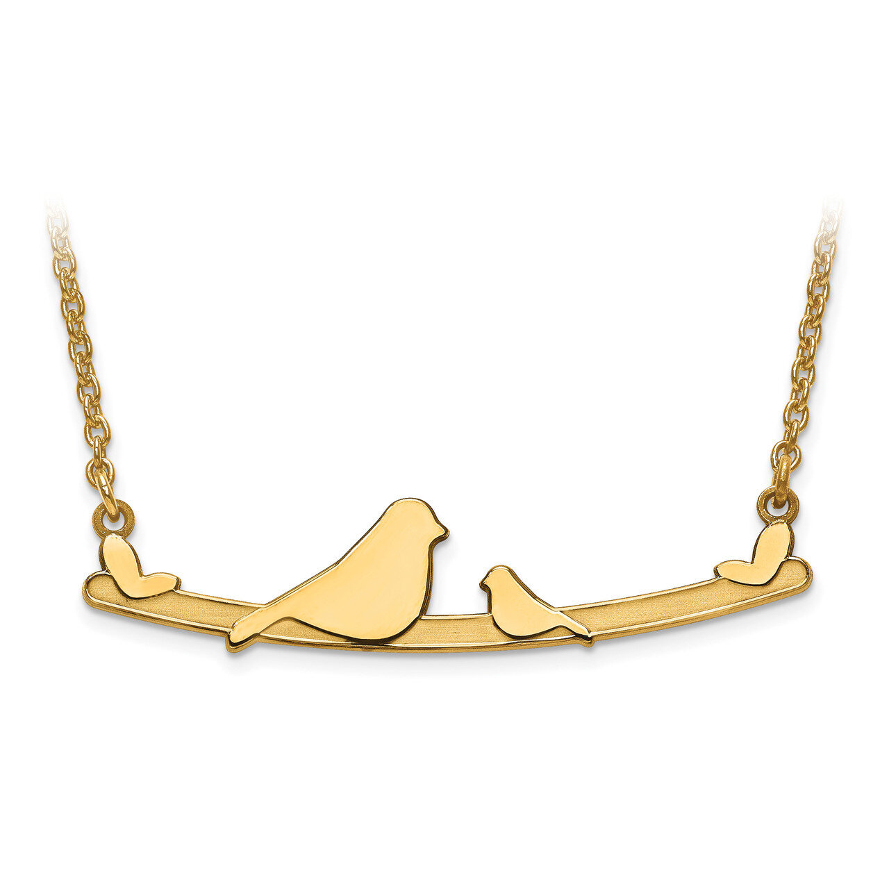 Bird Family 1 Child Pendant with Chain Sterling Silver Gold-plated XNA673GP, MPN: XNA673GP, 8867746…