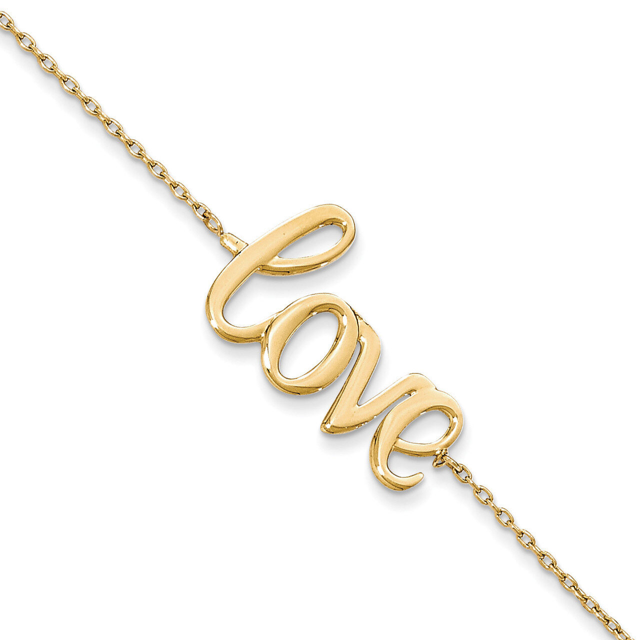 Polished Love Bracelet 14k Gold FB1427-7, MPN: FB1427-7, 868044166553