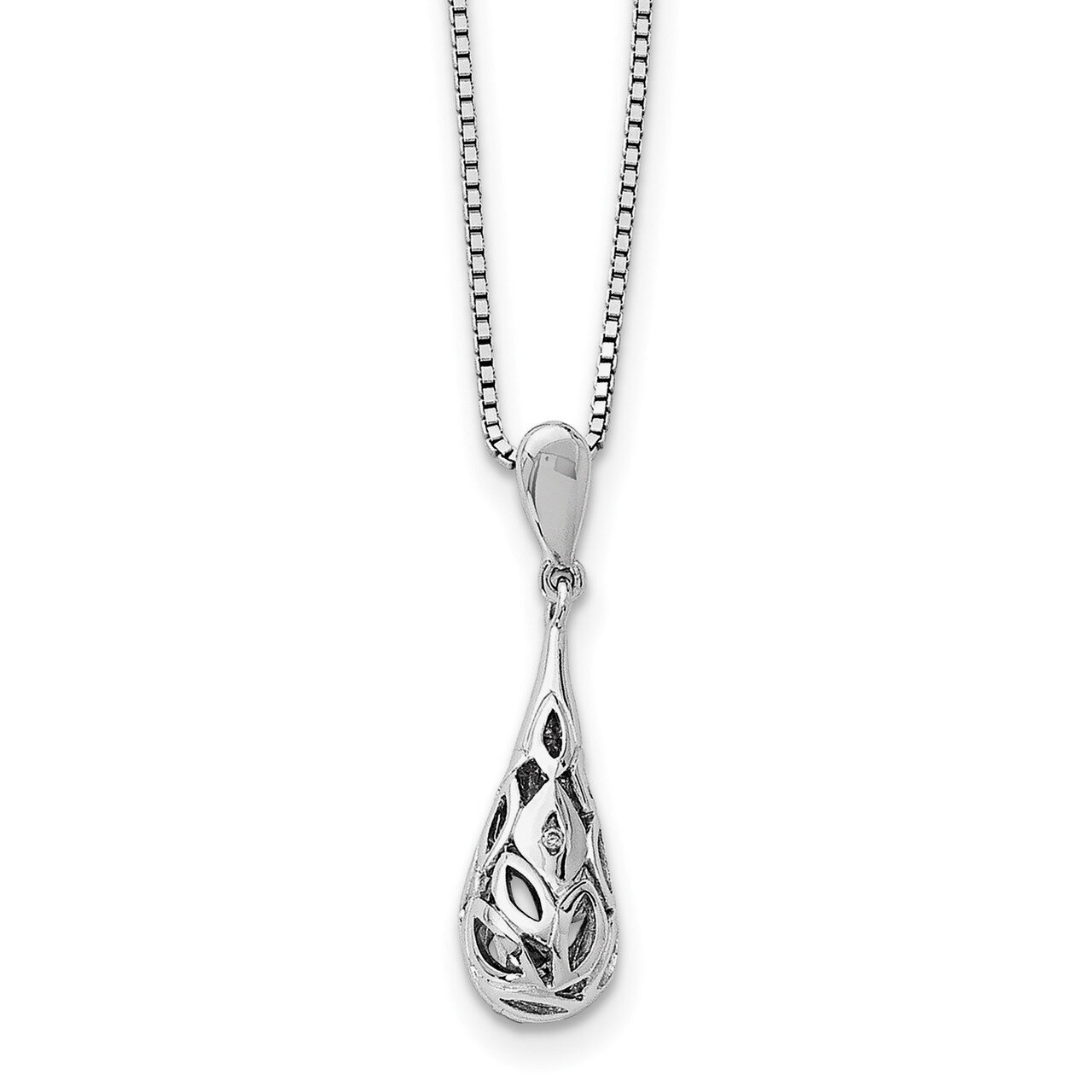 Necklace Diamond Sterling Silver QW314-18, MPN: QW314-18, 886774234328