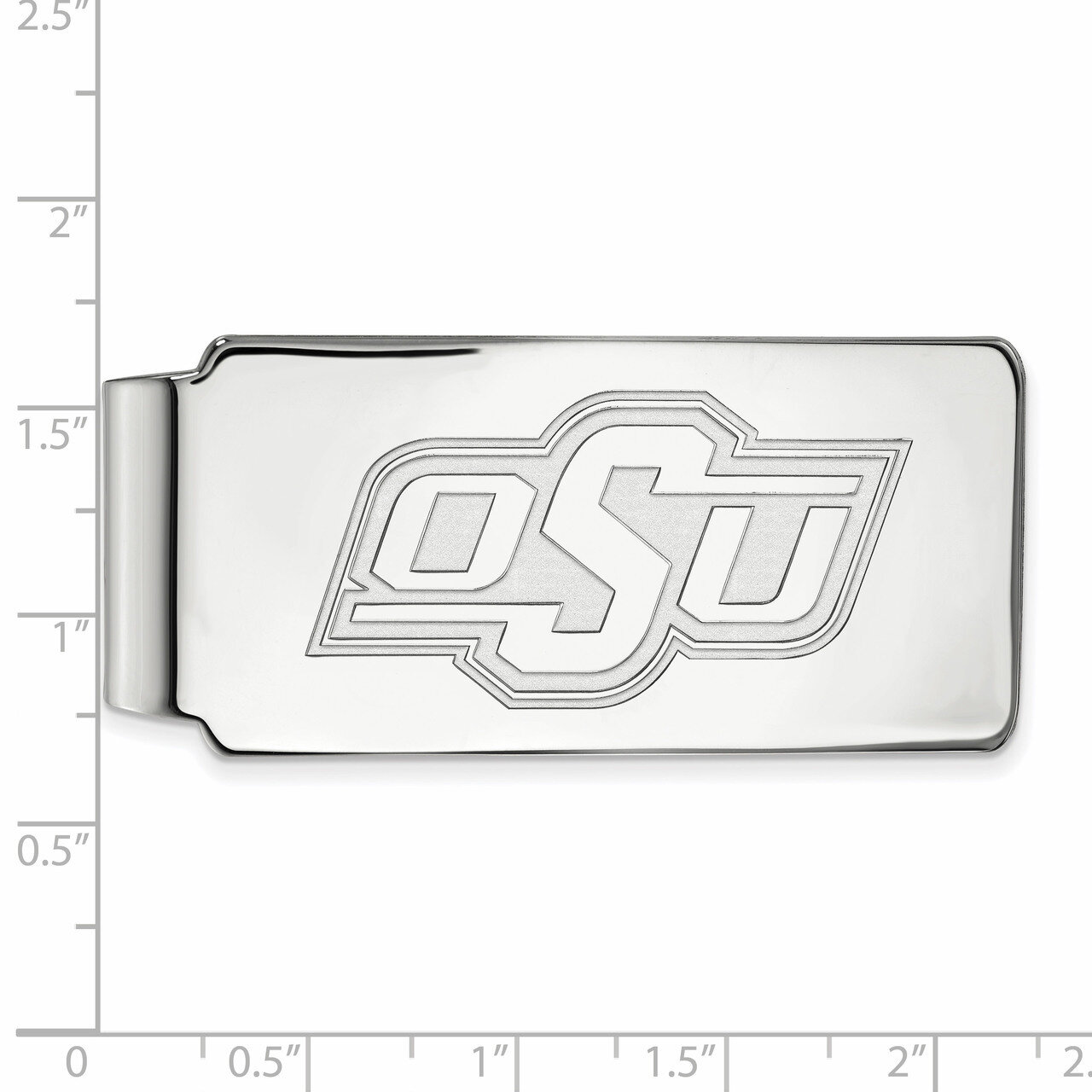 Oklahoma State University Money Clip - 10k White Gold 1W024OKS, MPN: 1W024OKS, 886774783697