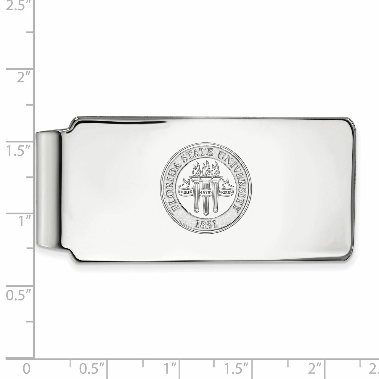 Florida State University Money Clip Crest - 10k White Gold 1W081FSU, MPN: 1W081FSU, 886774793634