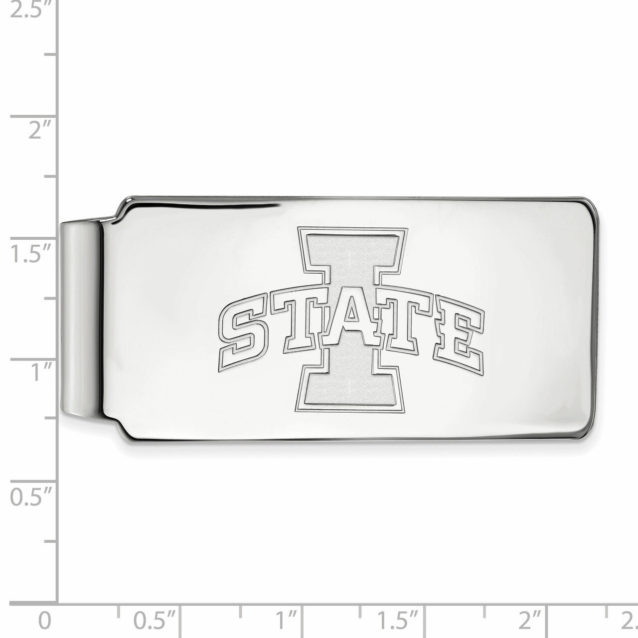 Iowa State University Money Clip - 14k White Gold 4W010IAS, MPN: 4W010IAS, 886774837796