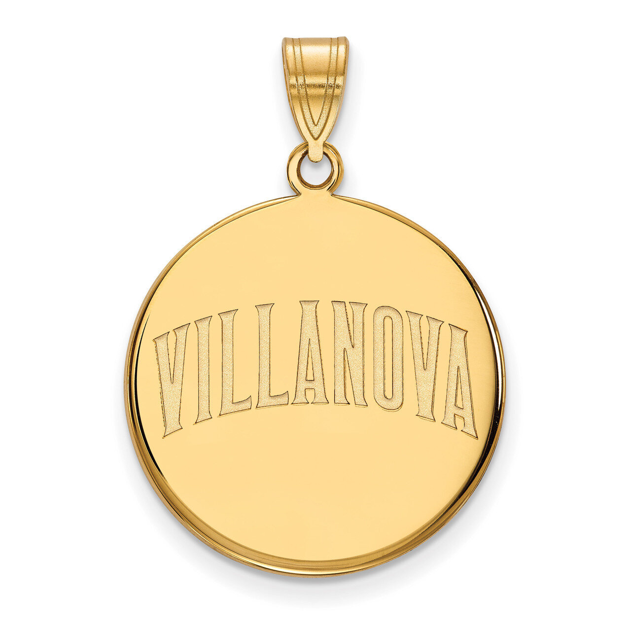 Villanova University Large Disc Pendant - 14k Yellow Gold 4Y044VIL, MPN: 4Y044VIL, 886774882253