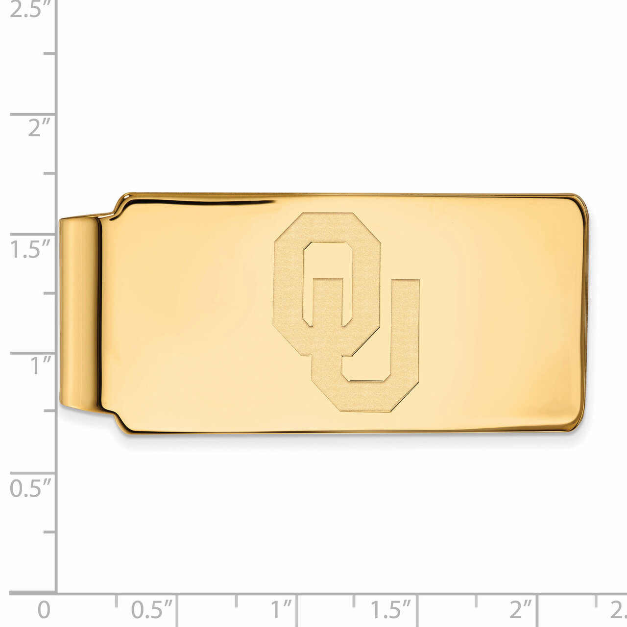 University of Oklahoma Money Clip - Gold-plated on Silver GP026UOK