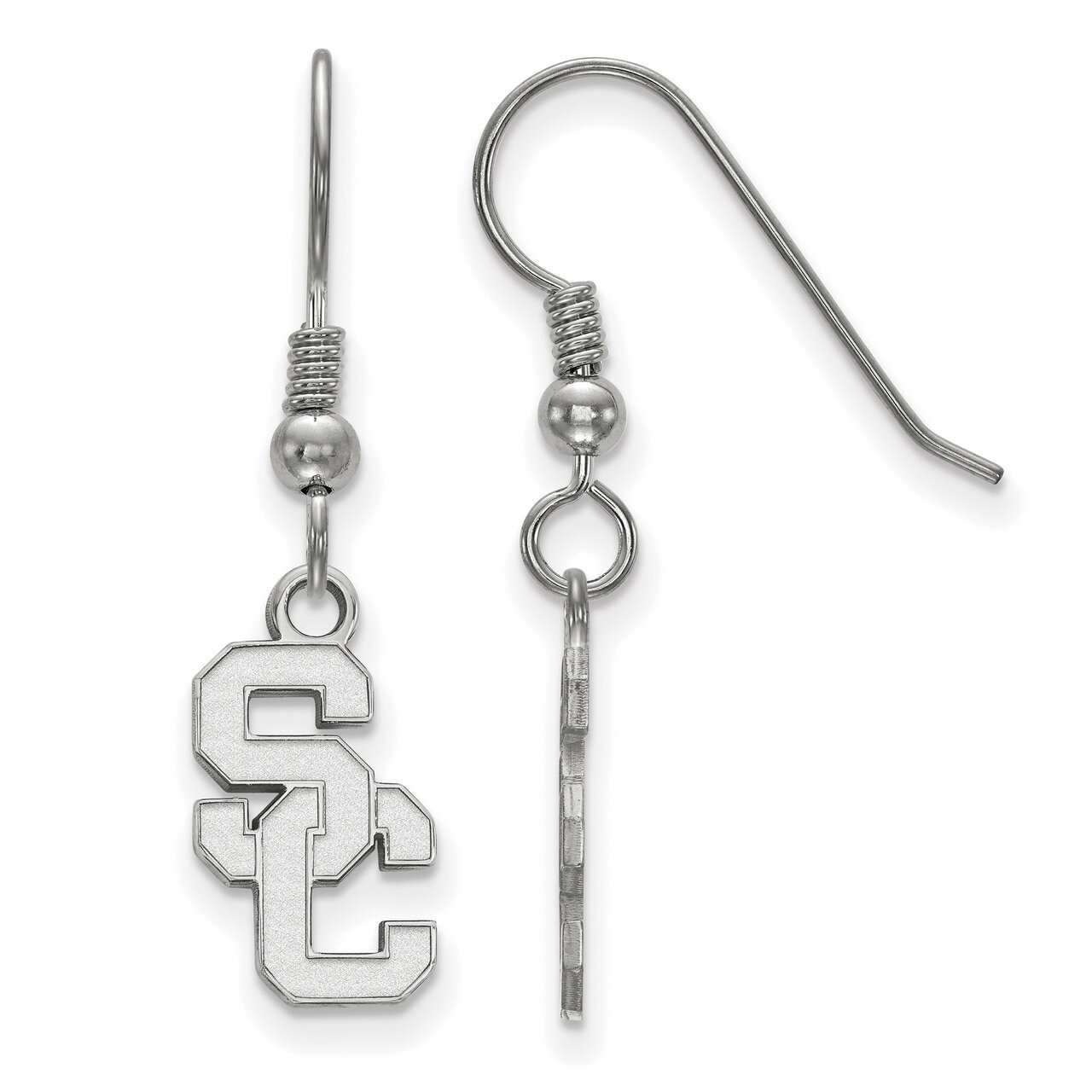 University of Southern California Small Dangle Earrings Wire - Sterling Silver SS007USC, MPN: SS007…