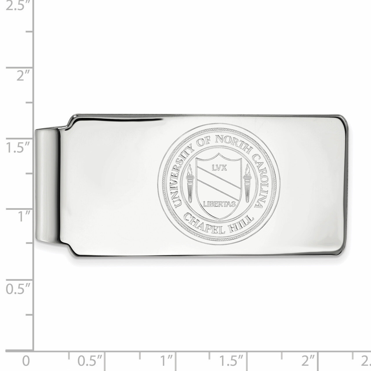 University of North Carolina Money Clip Crest - Sterling Silver SS061UNC
