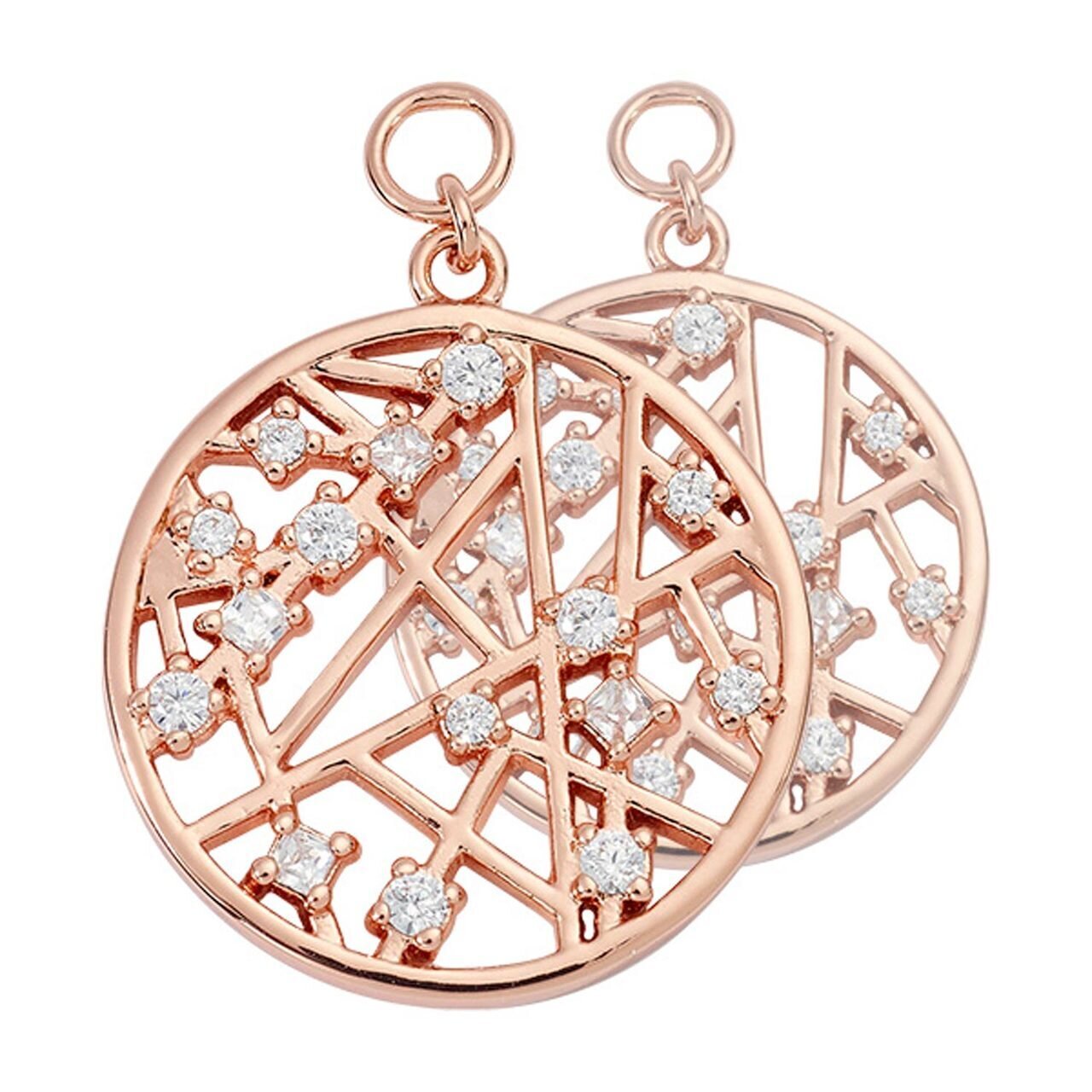 Nikki Lissoni Mixed Earring Coins Rose Gold-plated 19mm EAC2068RGM