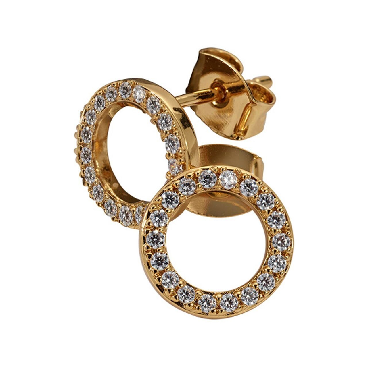 Nikki Lissoni Modern Gold-plated Stud Earrings of 10mm EA2015GS, MPN: EA2015GS, 8719075307557