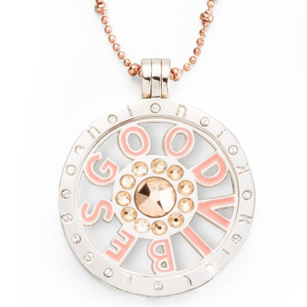 Nikki Lissoni 33mm Coin Inside 35mm Pendant On 60cm Length Chain with Deluxe Gift Box Bag & Pouch SN1604