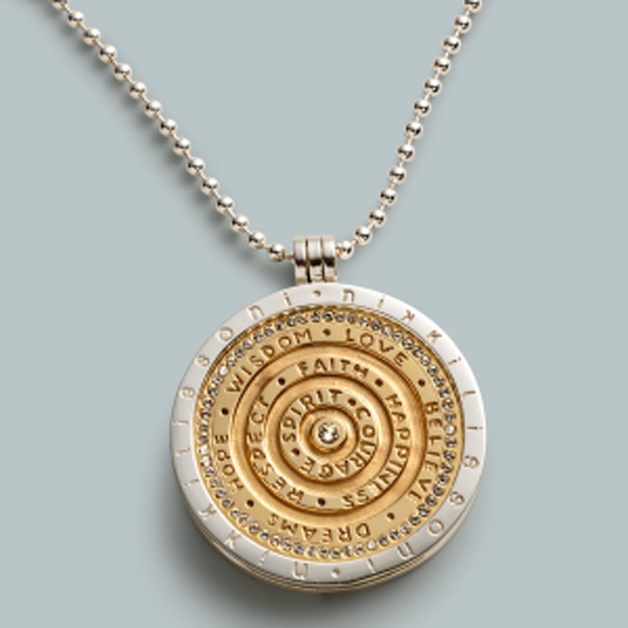 Nikki Lissoni 43mm Coin Inside 45mm Pendant On 70cm Length Chain with Deluxe Gift Box Bag & Pouch SN1202