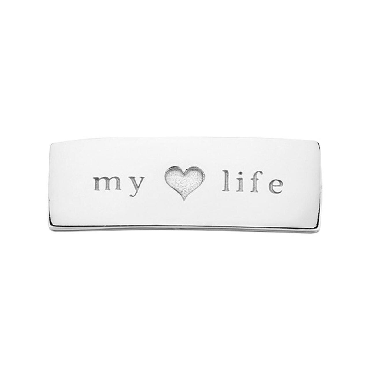 Nikki Lissoni Silver-plated Small Tag of 26 x 9 mm My Lovely Life T1019SS, MPN: T1019SS, 8719075306…