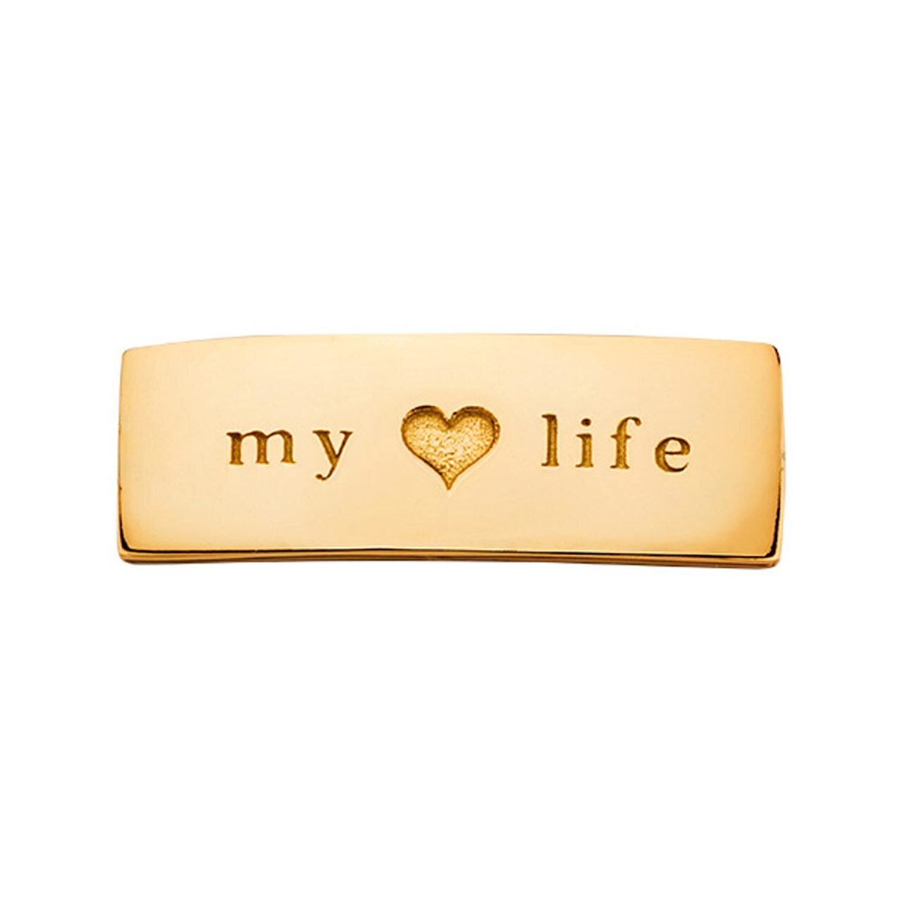 Nikki Lissoni Gold-plated Small Tag of 26 x 9 mm My Lovely Life T1019GS, MPN: T1019GS, 8719075306802