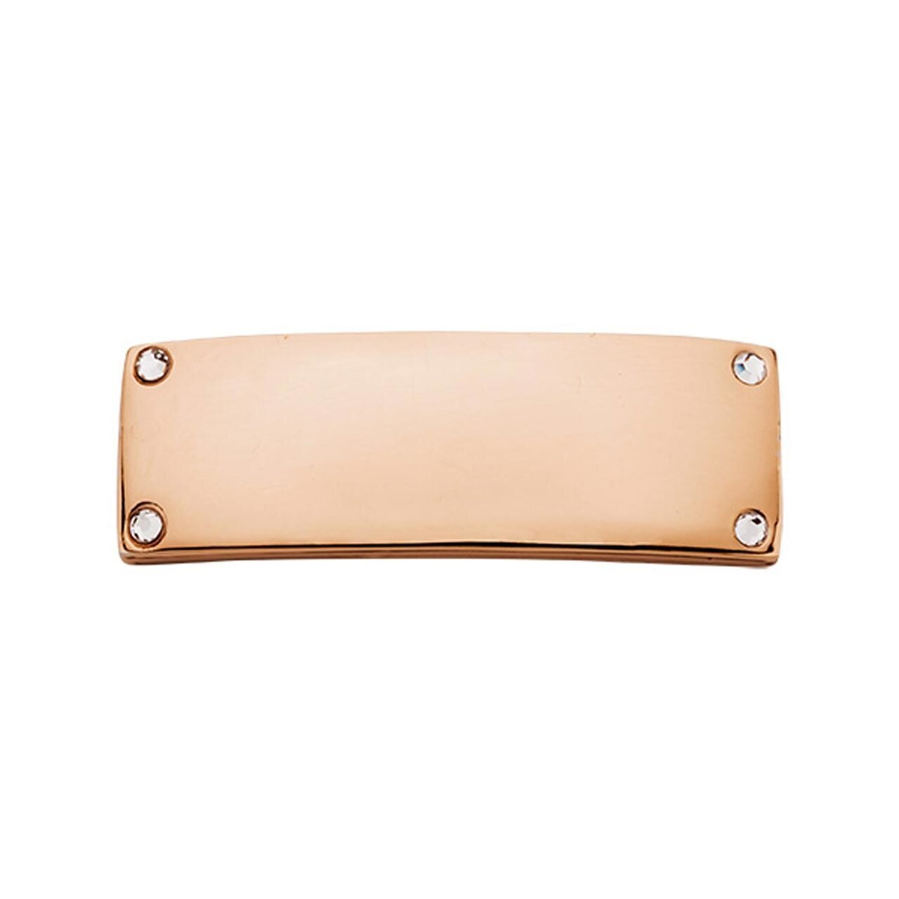 Nikki Lissoni Rose Gold-plated Small Tag of 26 x 9 mm with Swarovski Stones T1007RGS