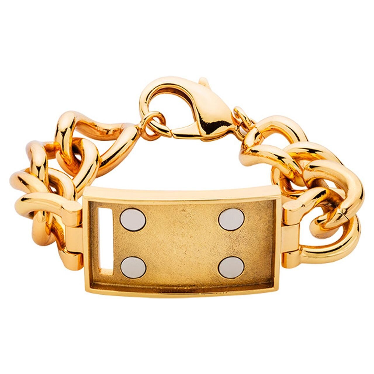 Nikki Lissoni Gold-plated Bracelet of 19cm For Large Magnetic Tags TB03G19L