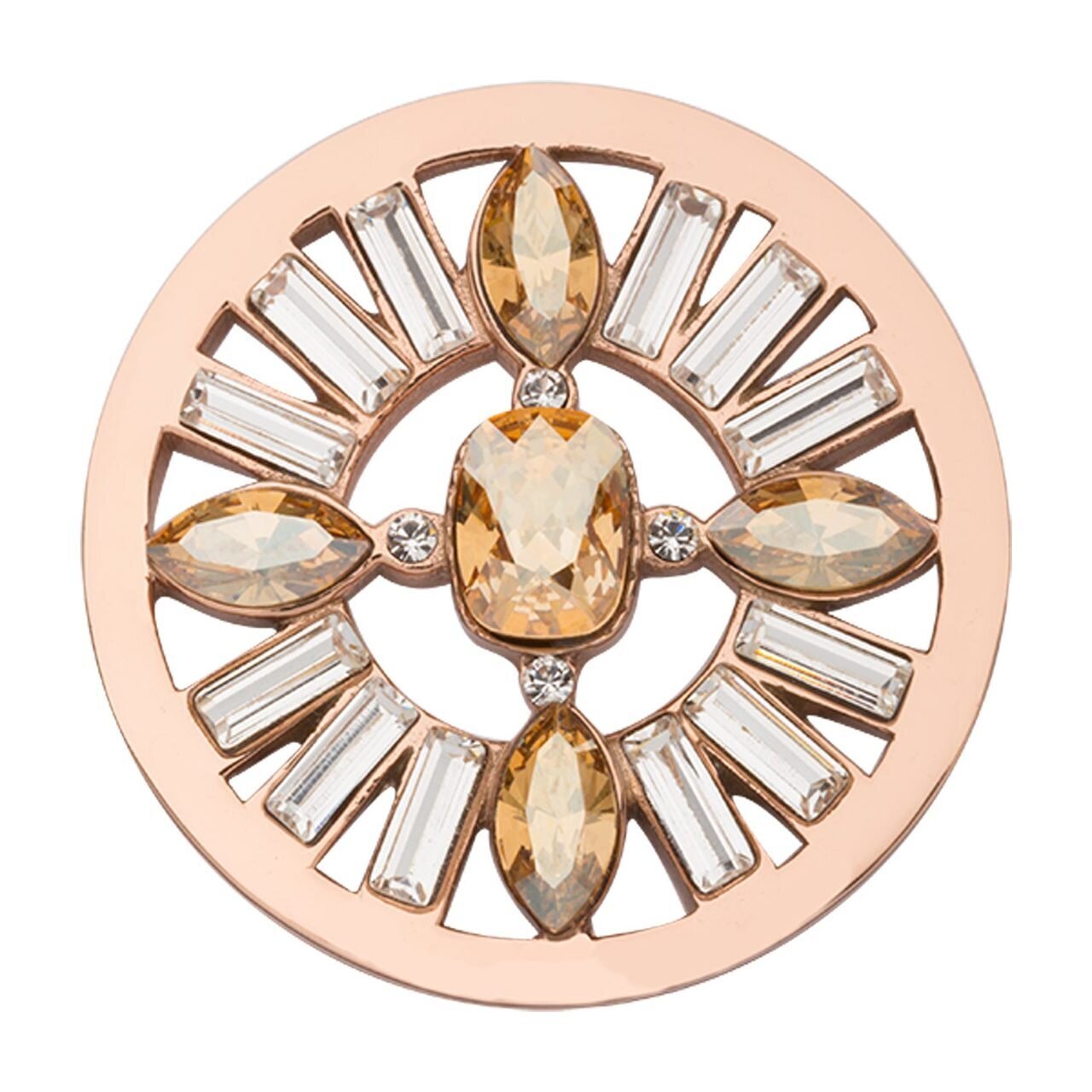 Nikki Lissoni Retro Chic with Swarovski Crystals Rose Gold-plated 33mm. Coin C1649RGM, MPN: C1649RG…