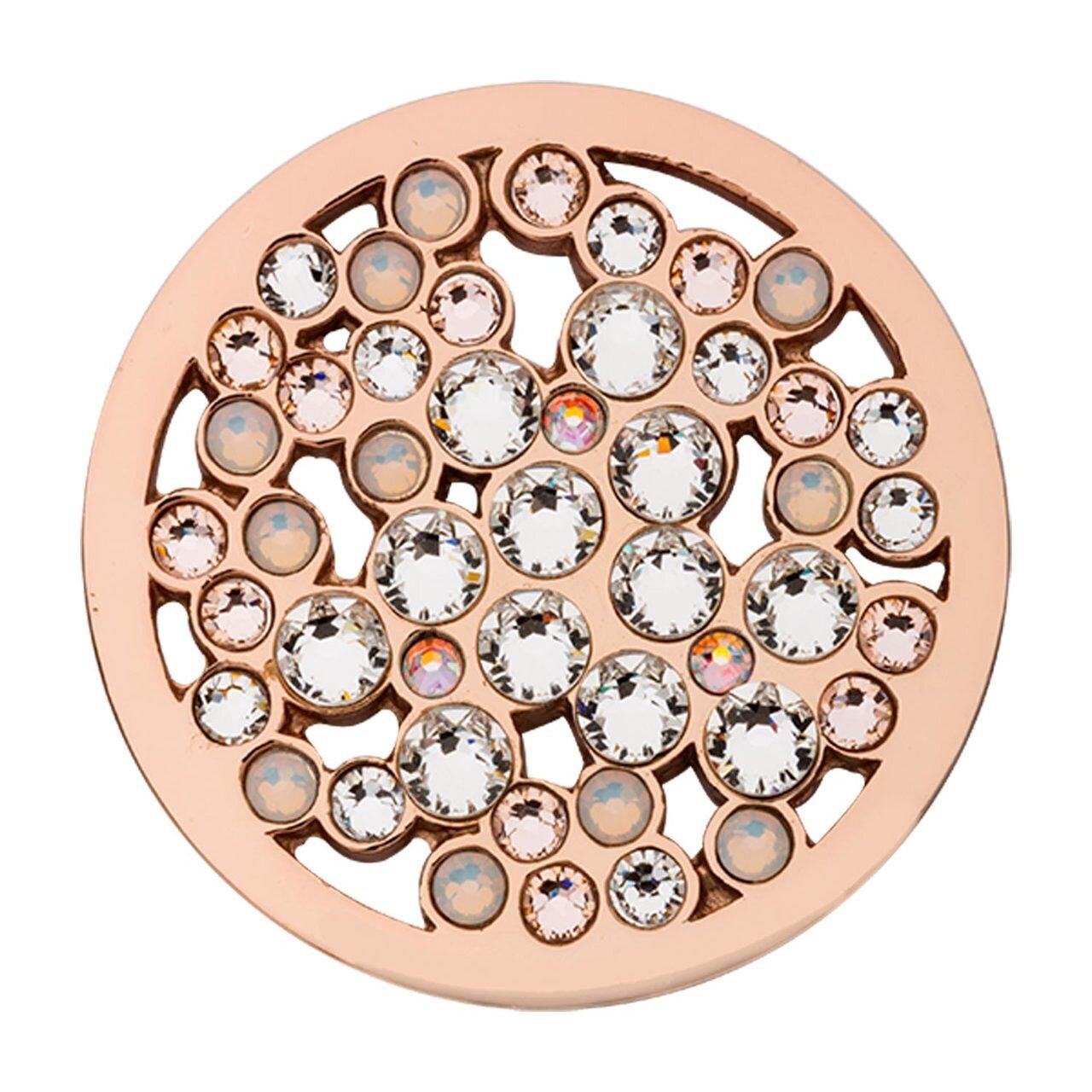 Nikki Lissoni Blossom Dots with Swarovski Crystals Rose Gold-plated 33mm. Coin C1646RGM