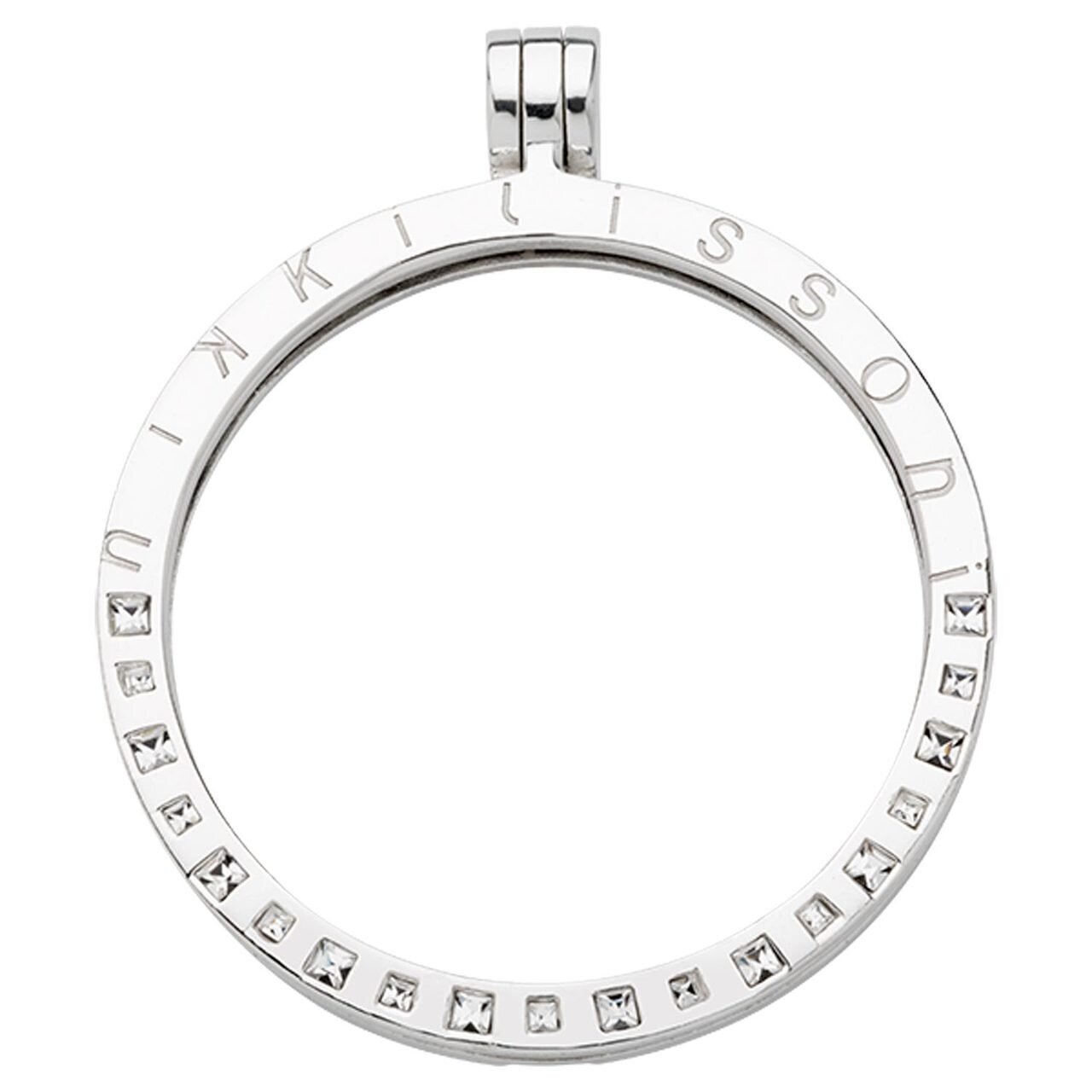 Nikki Lissoni Silver-plated Pendant with 19 Square Swarovski Stones 45mm P10SL, MPN: P10SL, 8719075…