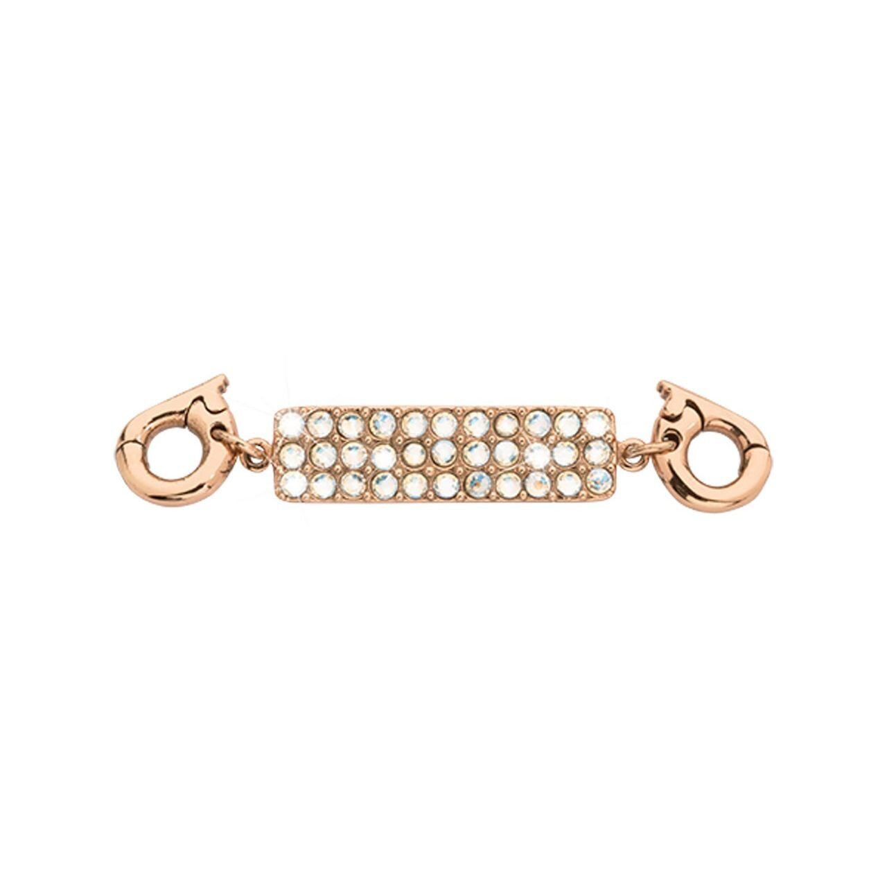 Nikki Lissoni Dazzling Bar with Bright Sparkling Swarovski Crystals Tag Rose Gold-plated 22 x 8mm D…