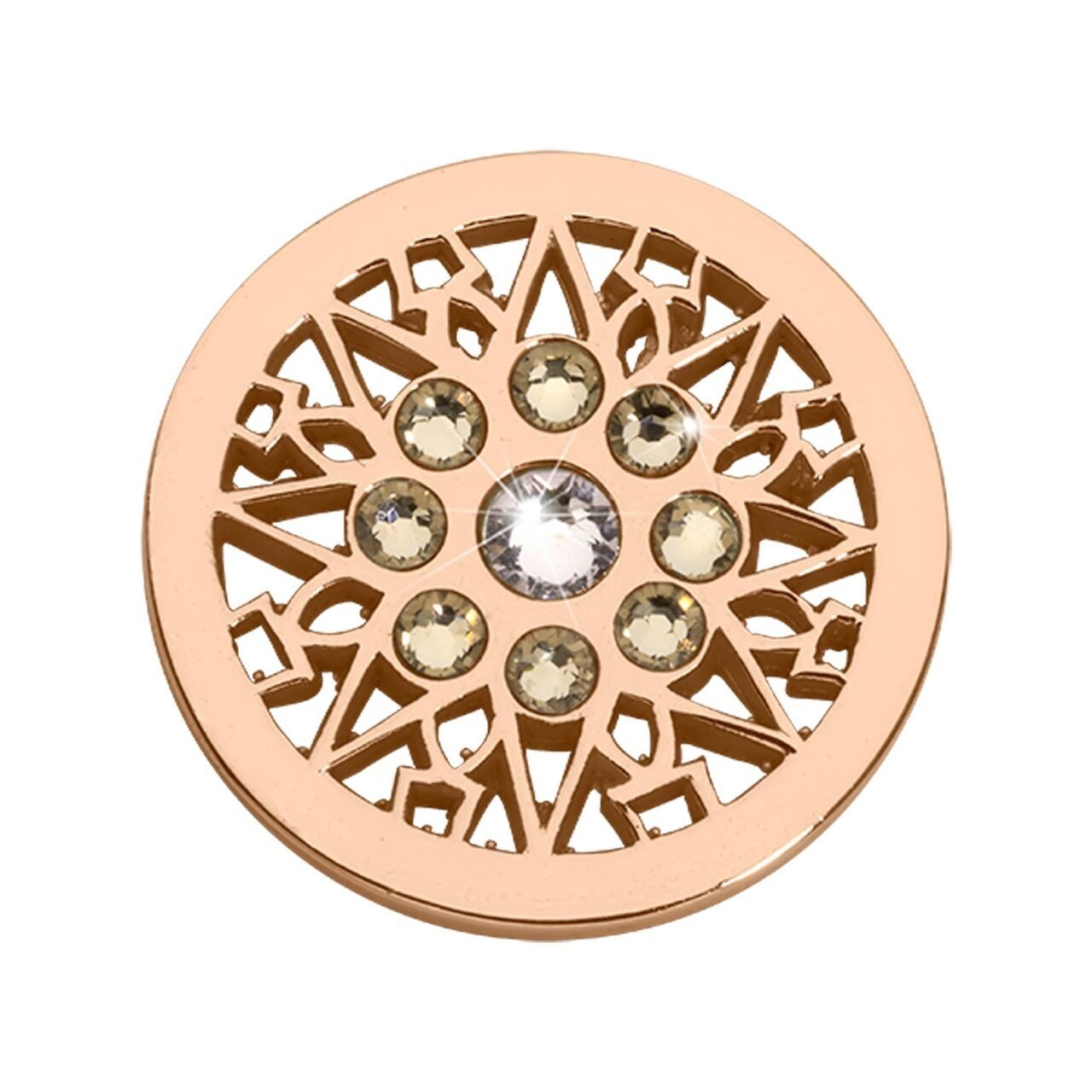 Nikki Lissoni Eight-Point Star Rose Gold-plated 23.6mm Coin C1626RGS