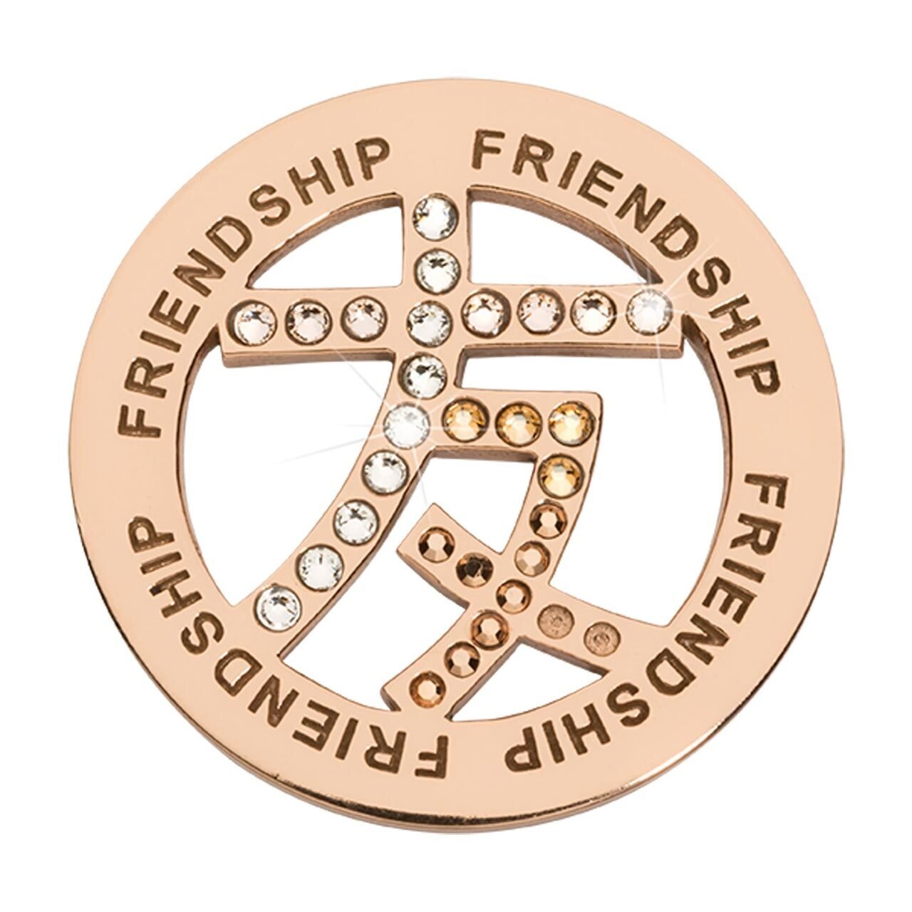 Nikki Lissoni Chinese Sign For Friendship Rose Gold-plated 33mm Coin C1620RGM