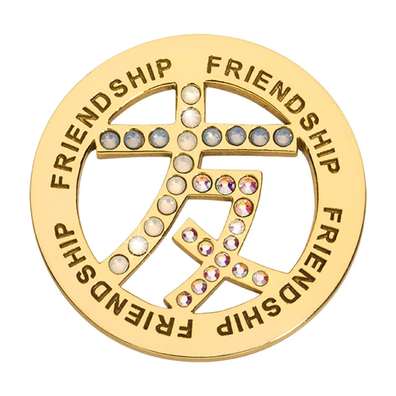 Nikki Lissoni Chinese Sign For Friendship Gold-plated 33mm Coin C1620GM