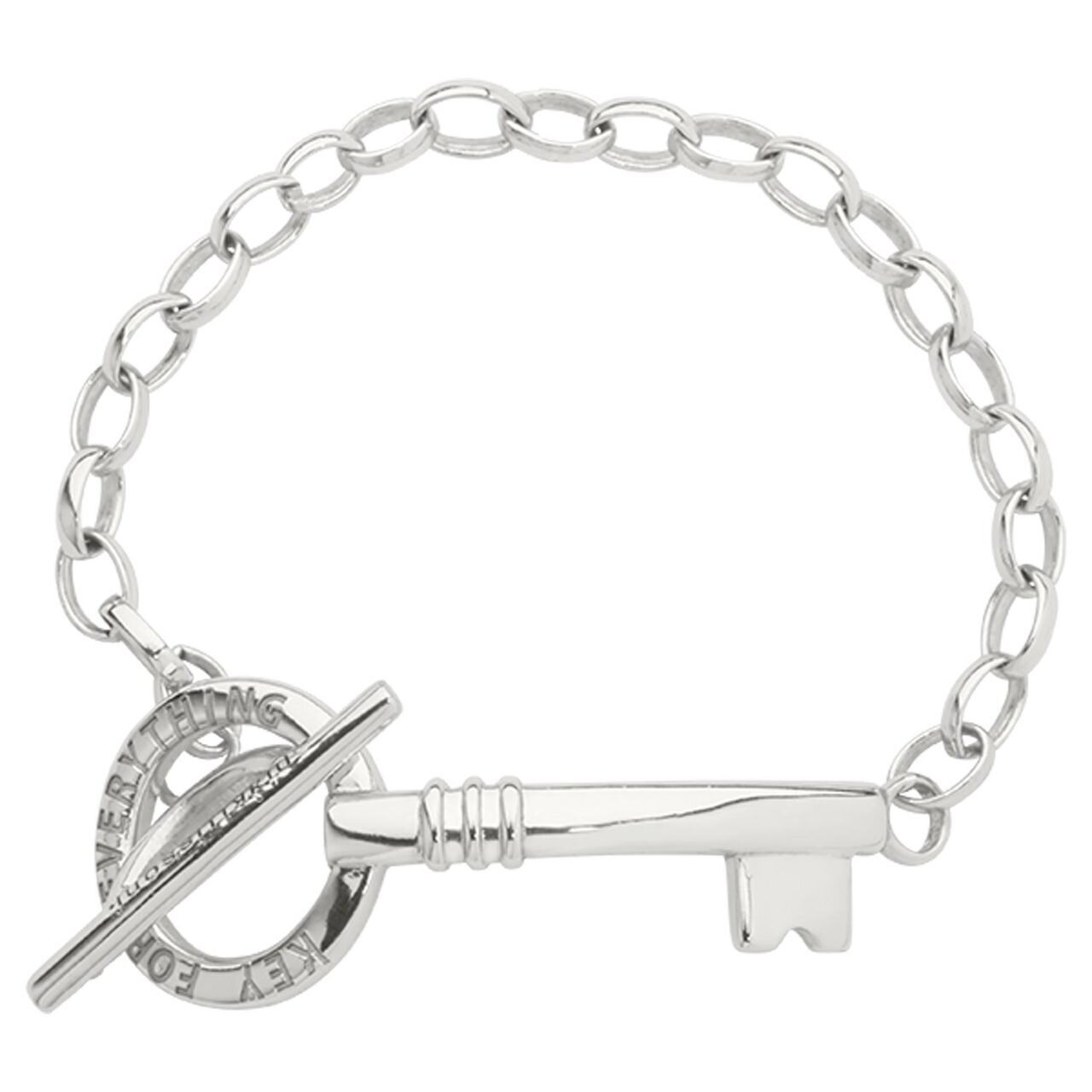Nikki Lissoni Key To Everything Bracelet with T-Bar Closure Silver-plated 19cm B1133S19, MPN: B1133…