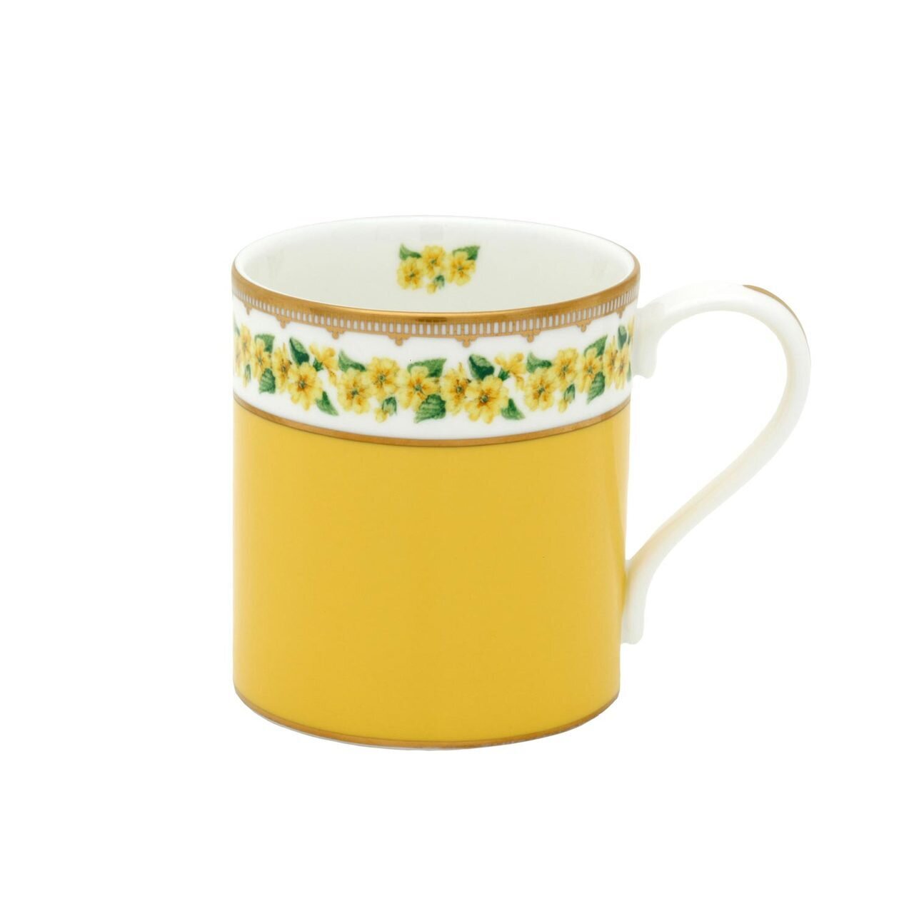 Halcyon Days Shell Garden Floral Primula Yellow Mug BCCPR08MGG