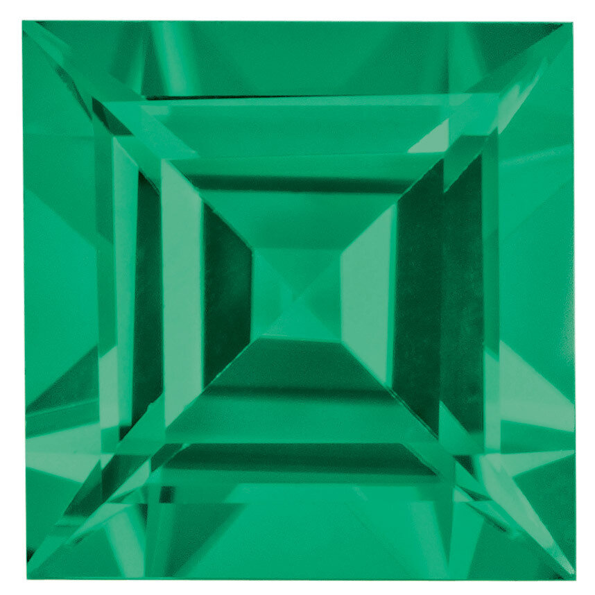 Emerald 1.5mm Square Step Cut Gemstone EM-0150-SQS-A