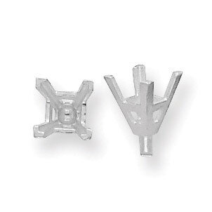 Princess V-End With Peg 3.0mm Setting Platinum PL178-1, MPN: PL178,