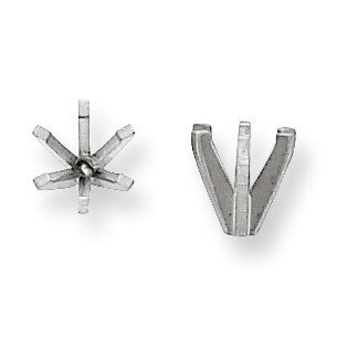 Round 6-Prong High And Heavy .25Ct. Setting 14k White Gold WG139-1, MPN: WG139,