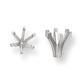 Round 6-Prong Tulip Base .12Ct. Setting 14k White Gold WG143-1, MPN: WG143,