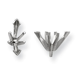 Marquise 6-Prong V-End With Peg .15Ct. Setting 14k White Gold WG259-1, MPN: WG259,