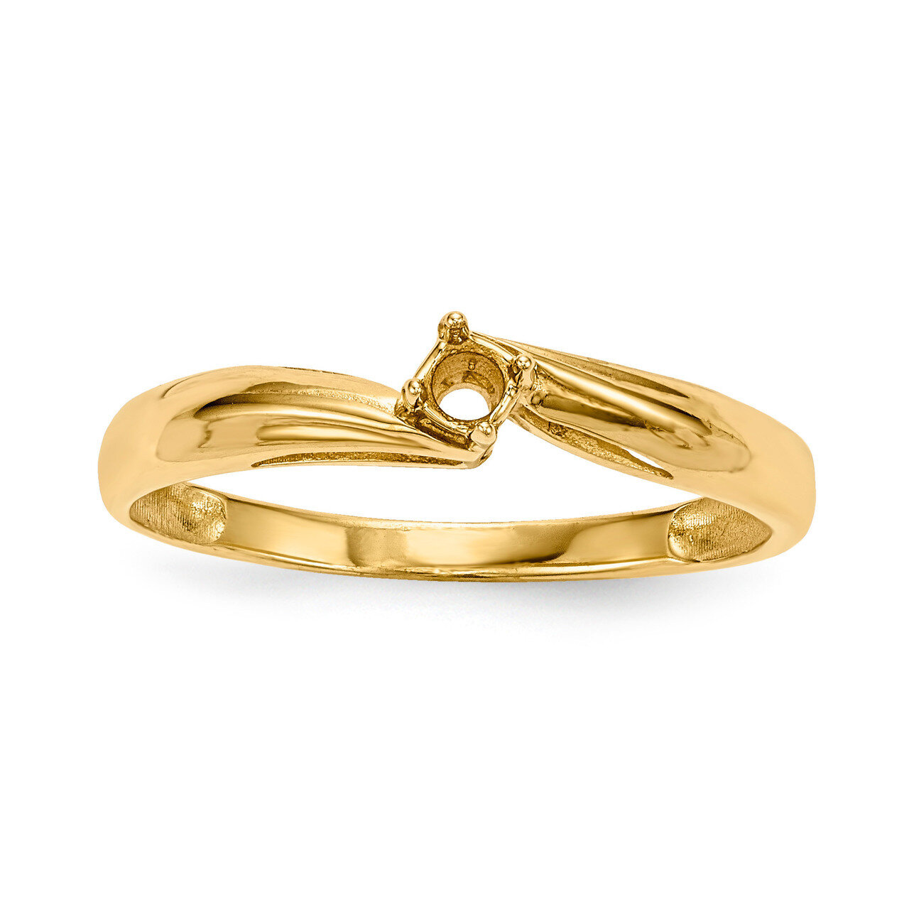 Mothers &amp; Family 14k Yellow Gold Polished 1-Stone Ring Mounting XMR10/1-7, MPN: XMR10-1, 1911015378…