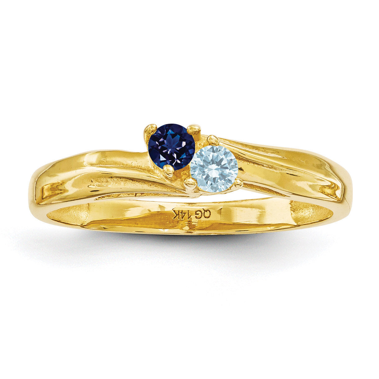 14k Yellow Gold Ring Family &amp; Mother XMR10/2GY, MPN: XMR10_2, 191101537882