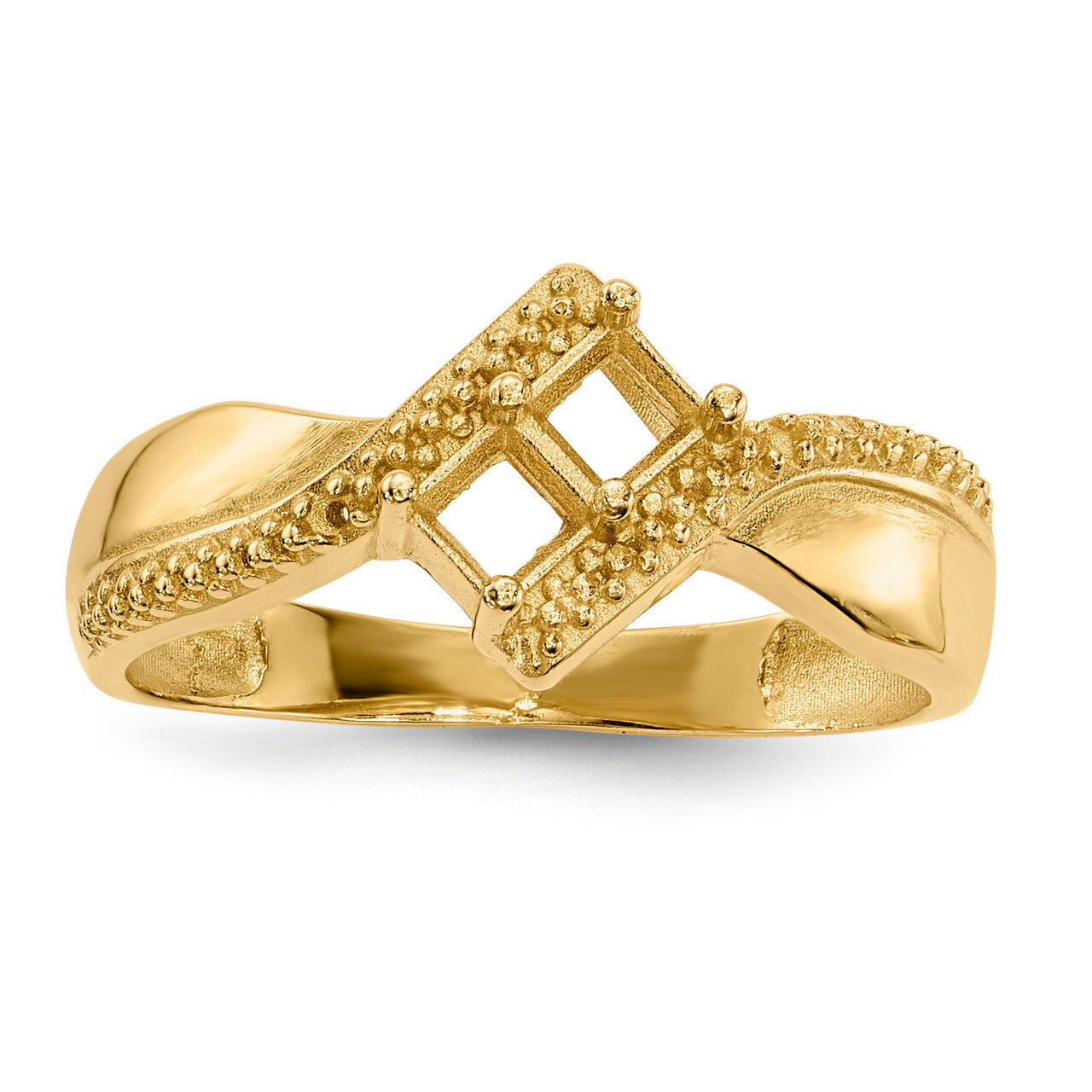 Mothers &amp; Family 14k Yellow Gold Ring Mounting XMR67/2-7, MPN: XMR67-2, 191101539770