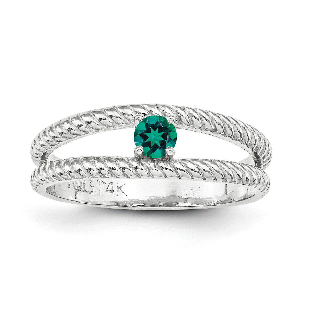 Genuine 1 Stone Mother&#39;s Ring 14k White Gold XMR8/1WGY, MPN: XMR8_1W, 191101540134