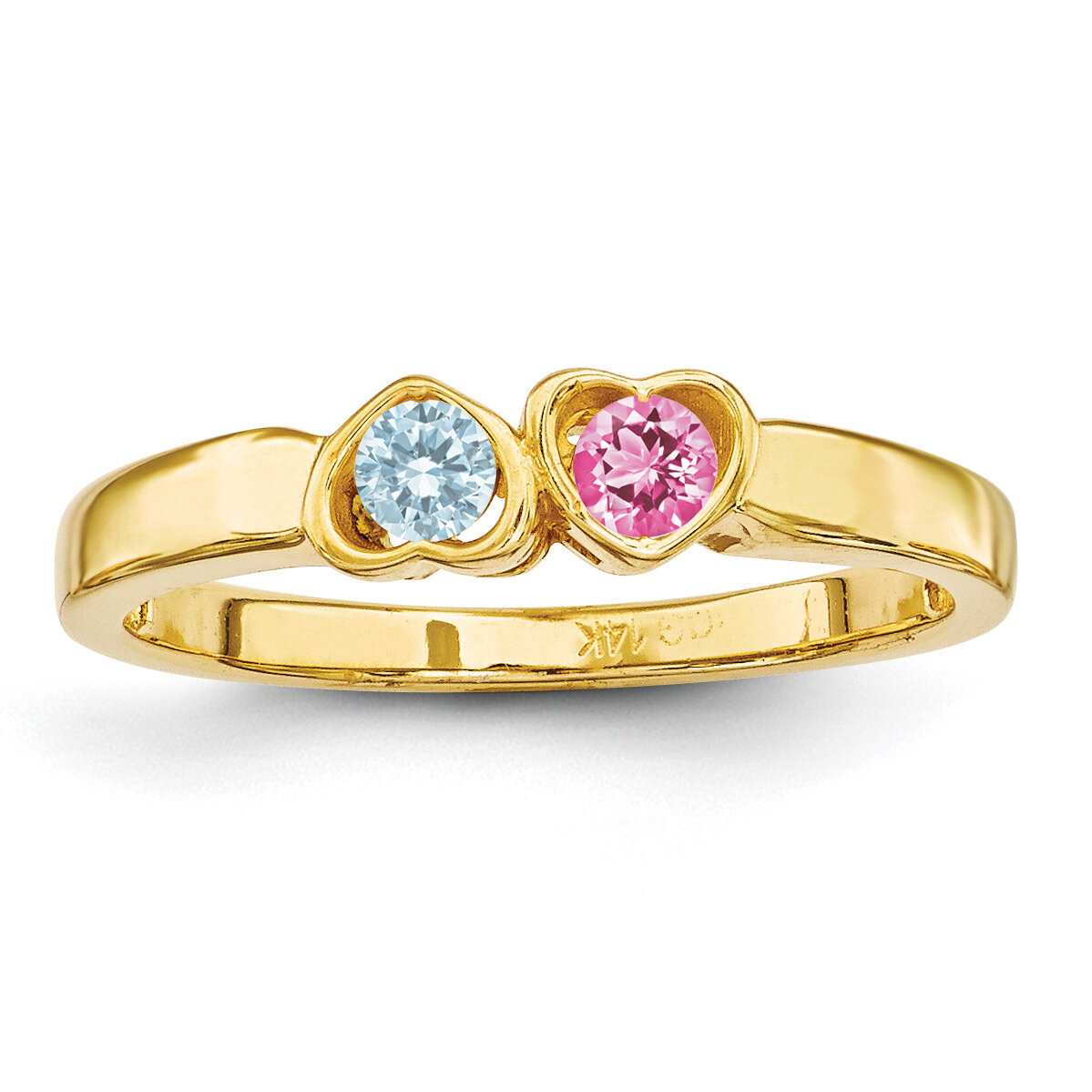 2 Stone Mother&#39;s Ring 14k Yellow Gold Genuine XMR85/2GY, MPN: XMR85_2, 191101540523