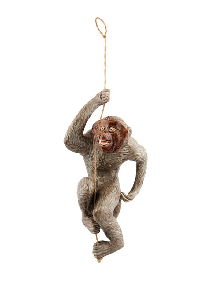 Bordallo Pinheiro Arte Bordallo Monkey Hanging on Rope Decorated 65003537