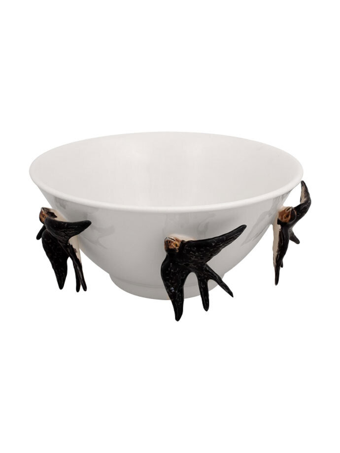 Bordallo Pinheiro Arte Bordallo Tall bowl with swallows Decorated 65016056