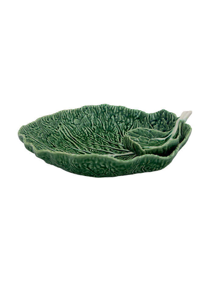 Bordallo Pinheiro Cabbage Chip and dip Green Natural 65000608