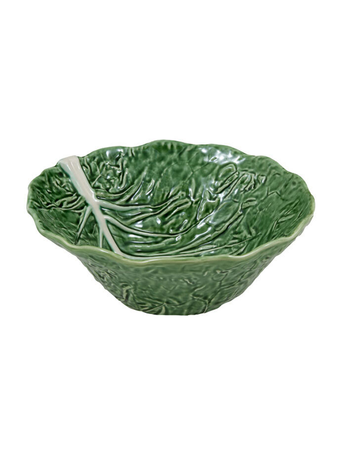 Bordallo Pinheiro Pinheiro Cabbage Deep Salad Bowl Green Natural 65000744, MPN: 65000744, 560087607…