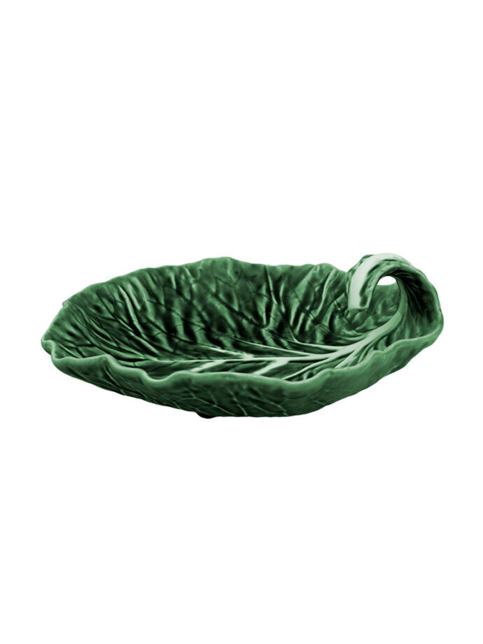 Bordallo Pinheiro Cabbage Leaf wih Curvuture Green Natural 65000599