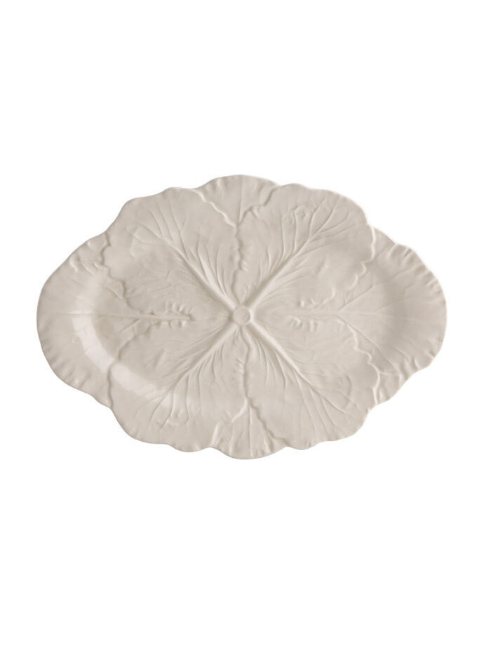 Bordallo Pinheiro Pinheiro Cabbage Oval Platter Beige 65017630, MPN: 65017630, 5600876078056